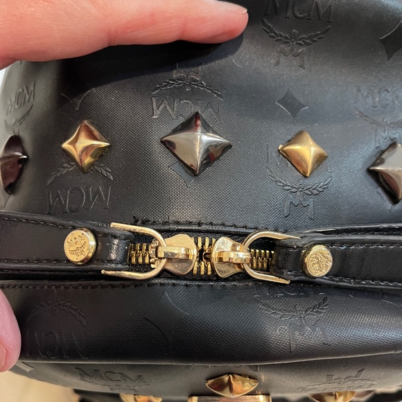 EUC Large MCM LEATHER Backpack - Picture 8 of 16